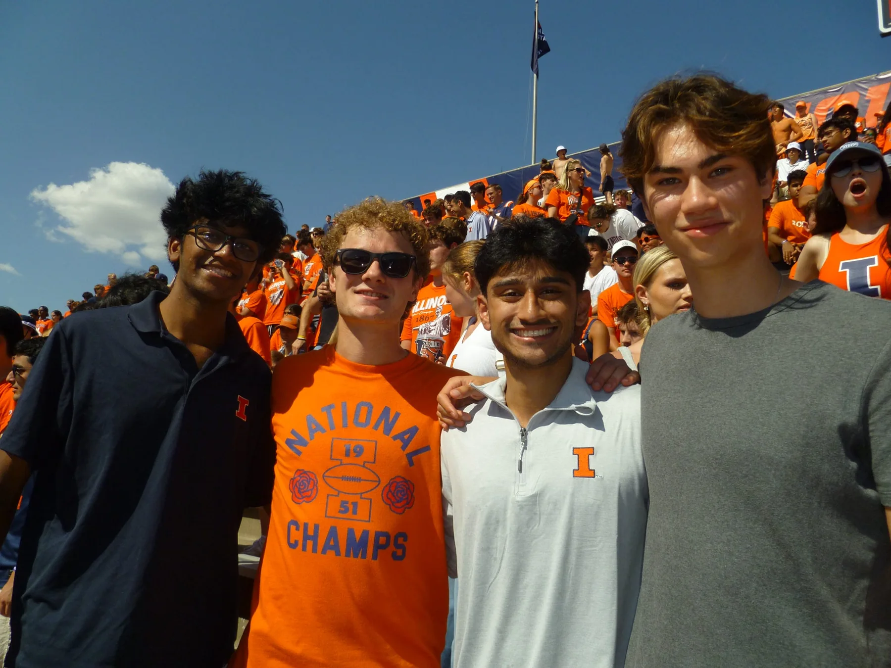 PCT friends in the stands at an Illinois game